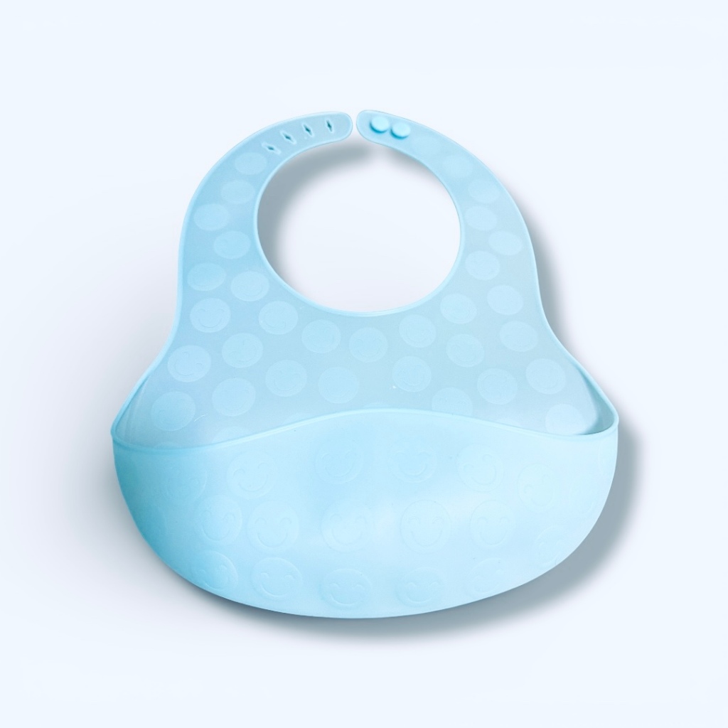 Babador Silicone Bebê Introdução Alimentar BLW Com Coletor , Cata Migalhas, Ajustável BPA Free
