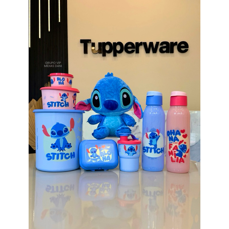 Copos e lancheiras infantil Original Tupperware / Stitch / Harry Potter / Meninas Super Poderosas em Oferta na Shopee