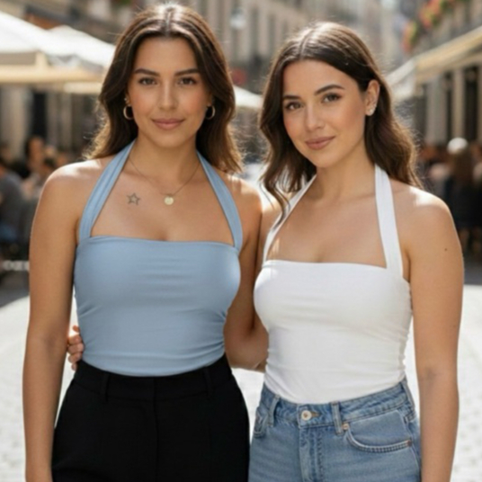 Kit Até 2 Blusa Feminina Efeito Silicone Blusa Halter Feminina e Costa Nua Suplex | - Tam. 36 ao 42