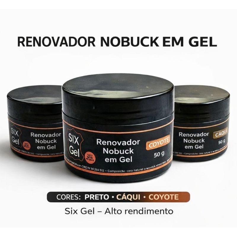 SIX Gel RENOVADOR NOBUCK EM GEL 50 g