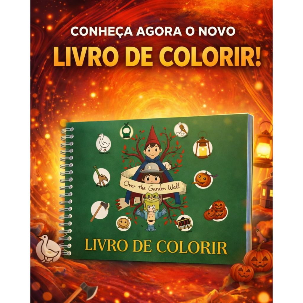 LIVRO DE COLORIR PERSONALIZADO O SEGREDO ALÉM DO JARDIM