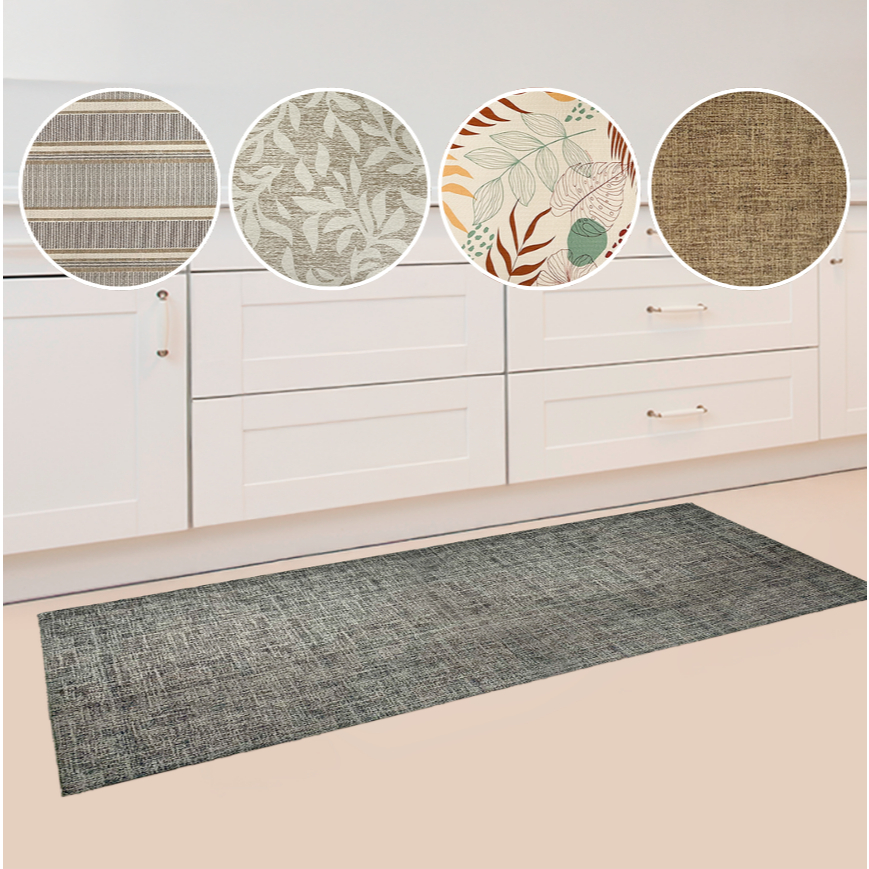 Passadeira Cozinha Impermeável Antiderrapante 43x180cm Flex Kapazi Antifadiga