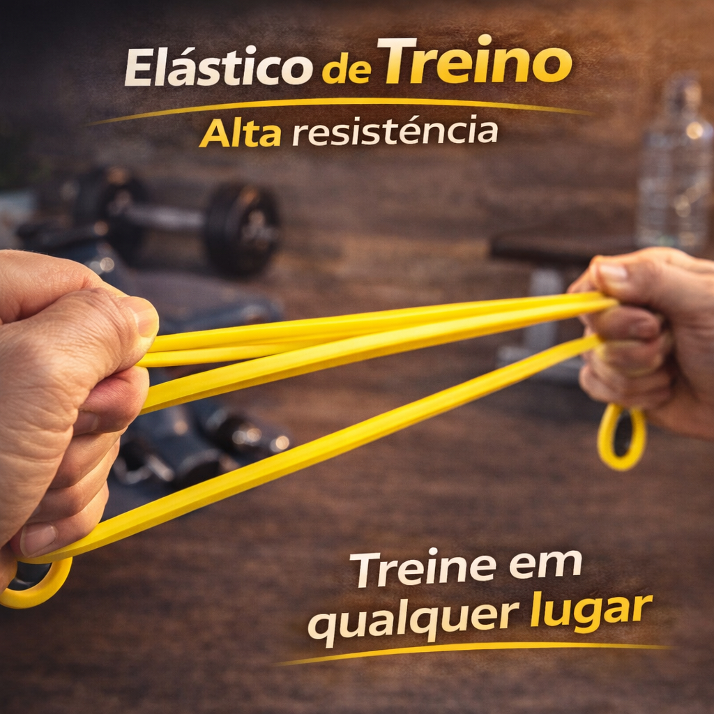 Elástico Treino Fitness Alta Resistência Banda Exercício Musculação Alongamento Fisioterapia