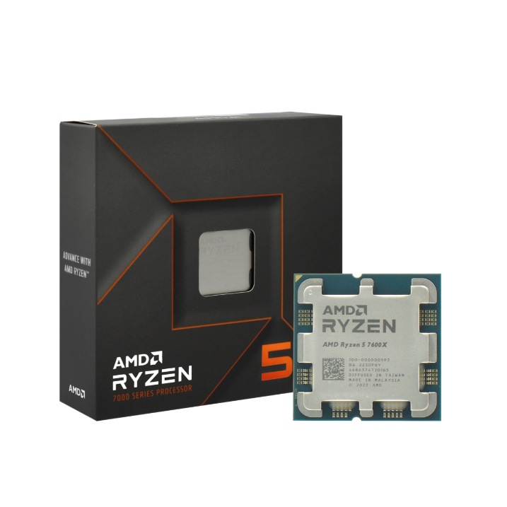 Processador CPU AMD Ryzen 5 7600X 4.7 GHz 38 MB (Sem Cooler)
