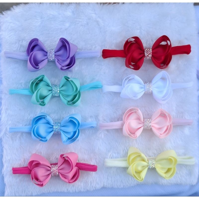 kit 8 Laços Bebê faixinha Infantil Lacinhos Faixa laços menina