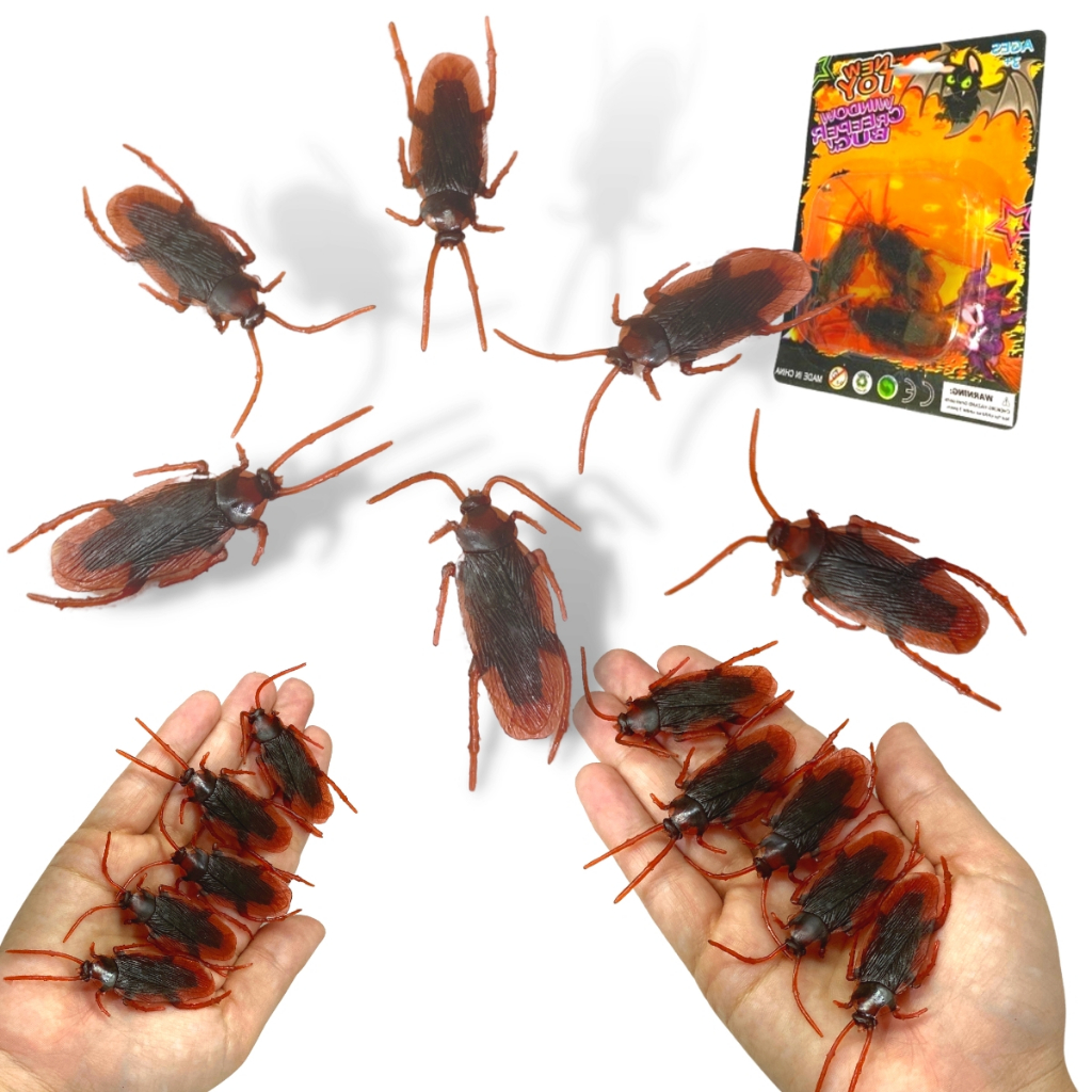 Baratas Falsa Kit Insetos Realista Brinquedo Pegadinha Susto