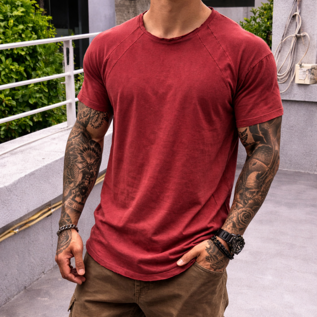 Camisa a fio -camiseta a fio-camisa para praia-camisa sem costura-camisa artistica-camisa masculina