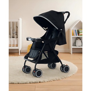 Carrinho De Bebê Para Passeio 20kg Recém Nascido Acolchoado Cor Preto Chassi N/a - Envio Imediato em Oferta na Shopee