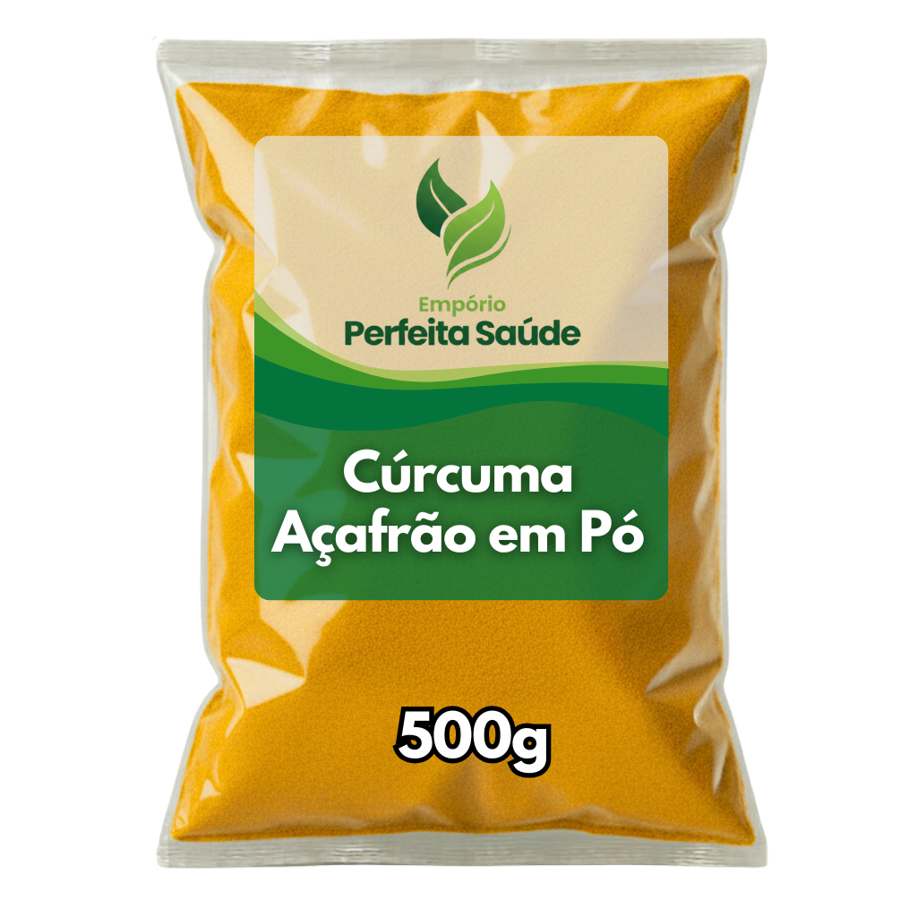Cúrcuma Açafrão da Terra em Pó 100% Pura - 500g