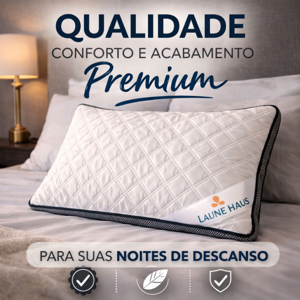 Travesseiro Fibra Siliconada Anti Stress Hipoalergênico Matelassê com Zíper em Oferta na Shopee