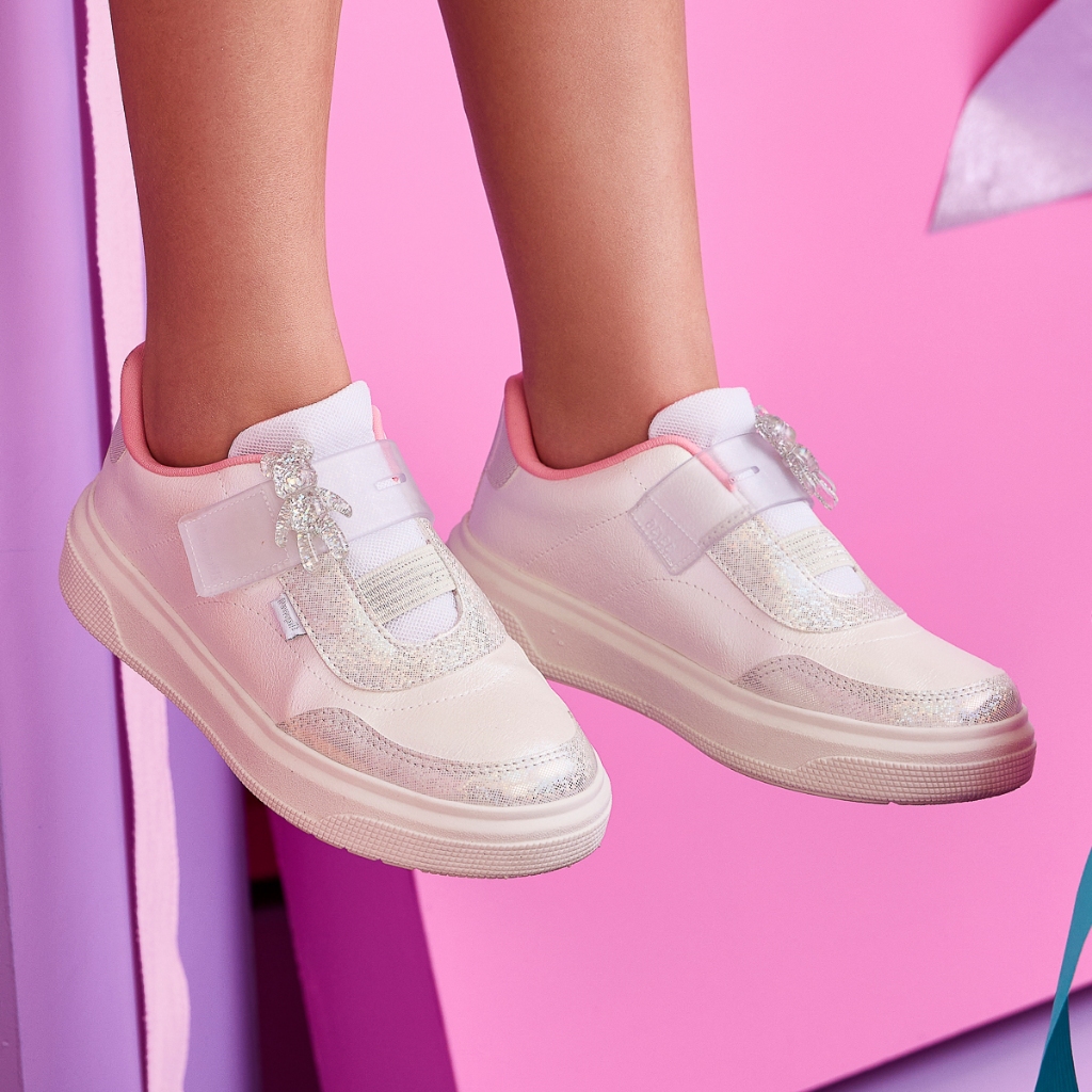 Tênis Infantil Meninas Personalizado Ursinho Brilho Pampili