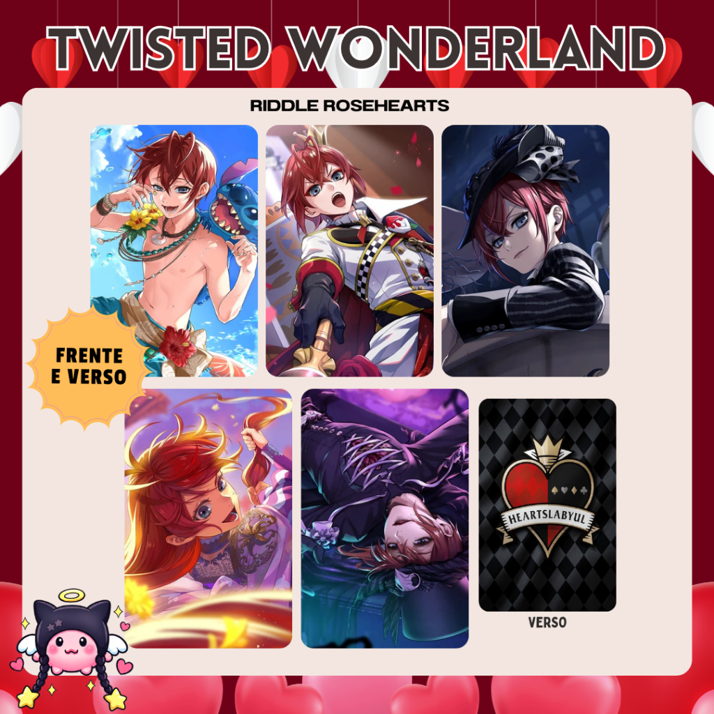 Photocards Twisted Wonderland - Fanmade em Oferta na Shopee