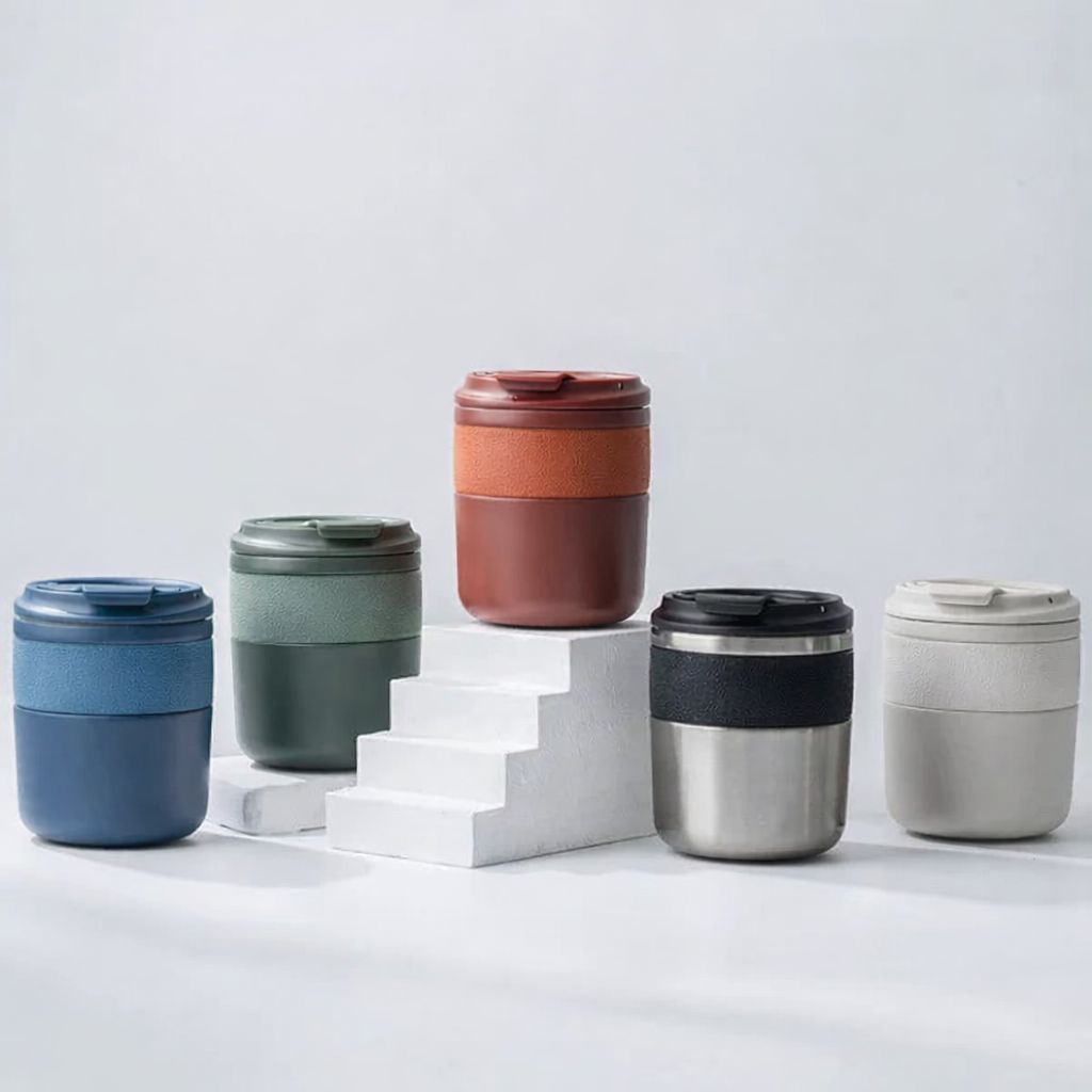 Copo Térmico Caneca Compacto de Chá Água Café Aço Inox Antiderrapante 280ml em Oferta na Shopee