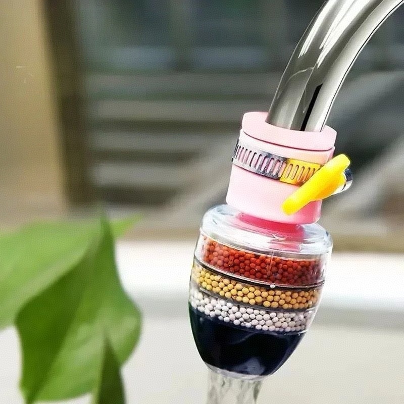 Filtro Purificador De Agua Para Torneira Bico Carvão Ativado 3 Em 1