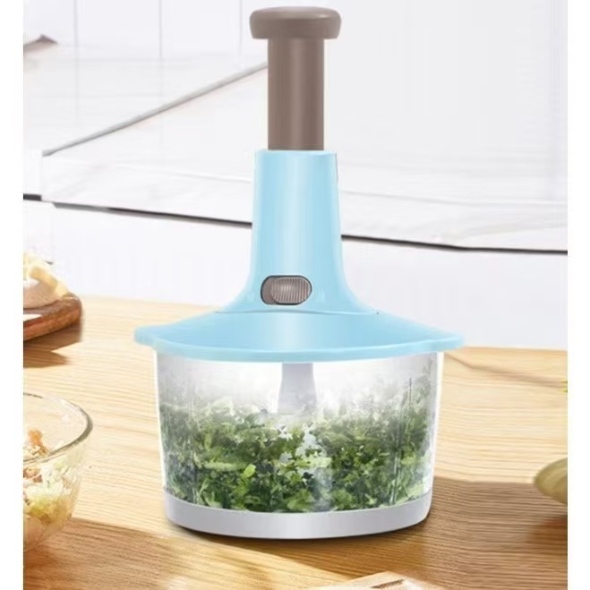 Processador de Alimentos 700ML com 3 Lâminas em Aço Inoxidável e Sistema de Segurança com Trava em Oferta na Shopee