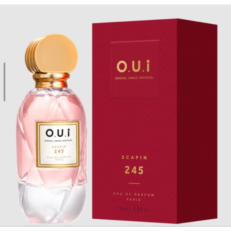 O.U.i Scapin 245 Eau de Parfum Versão la petite com acordes orientais. Um brinde aos pequenos prazeres da vida!