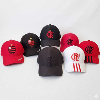 Boné Adulto de Time Aba Curva Cores Variados Preto, Branco, Vermelho em Oferta na Shopee