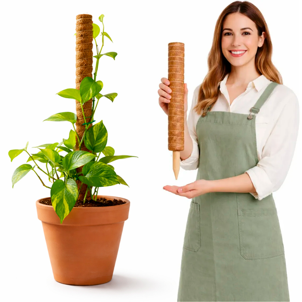 Tutor de Fibra de Coco 50cm para Plantas Trepadeiras