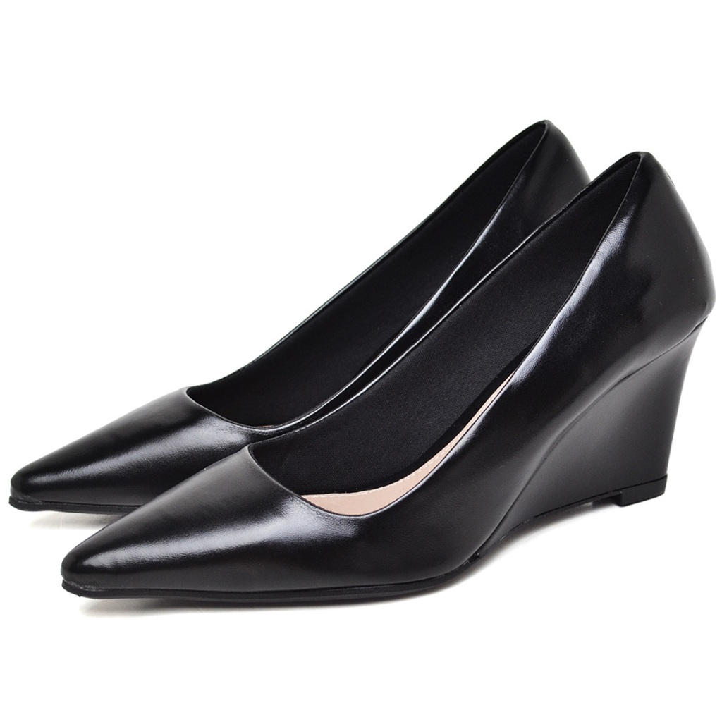 Sapato Scarpin Bico Fino Feminino Preto "MARGÔ" 1318DB em Oferta na Shopee