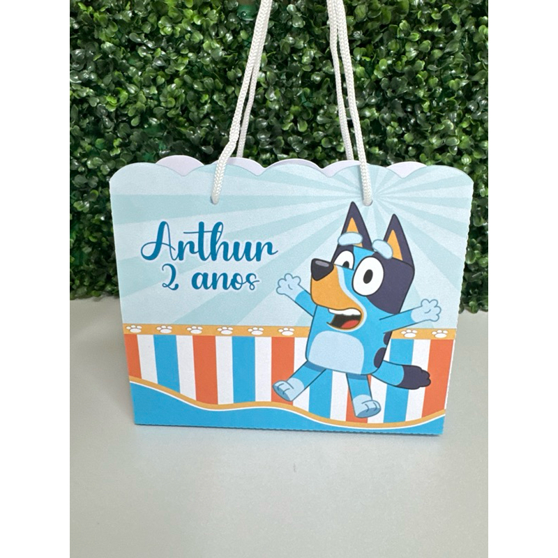 Sacolinha surpresa Bluey/ PEGUE E MONTE/ lembrancinhas bluey/ personalizados bluey/ aniversário/ festa infantil