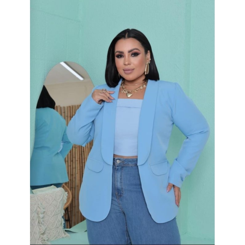 blazer Max feminino alfaiataria plus size e islim