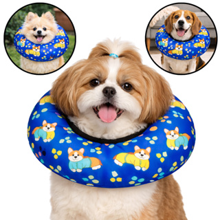 Elizabetano Colar Ajustável Cone ColarElizabetano de Tecido para Cachorro Gato Gata em Oferta na Shopee