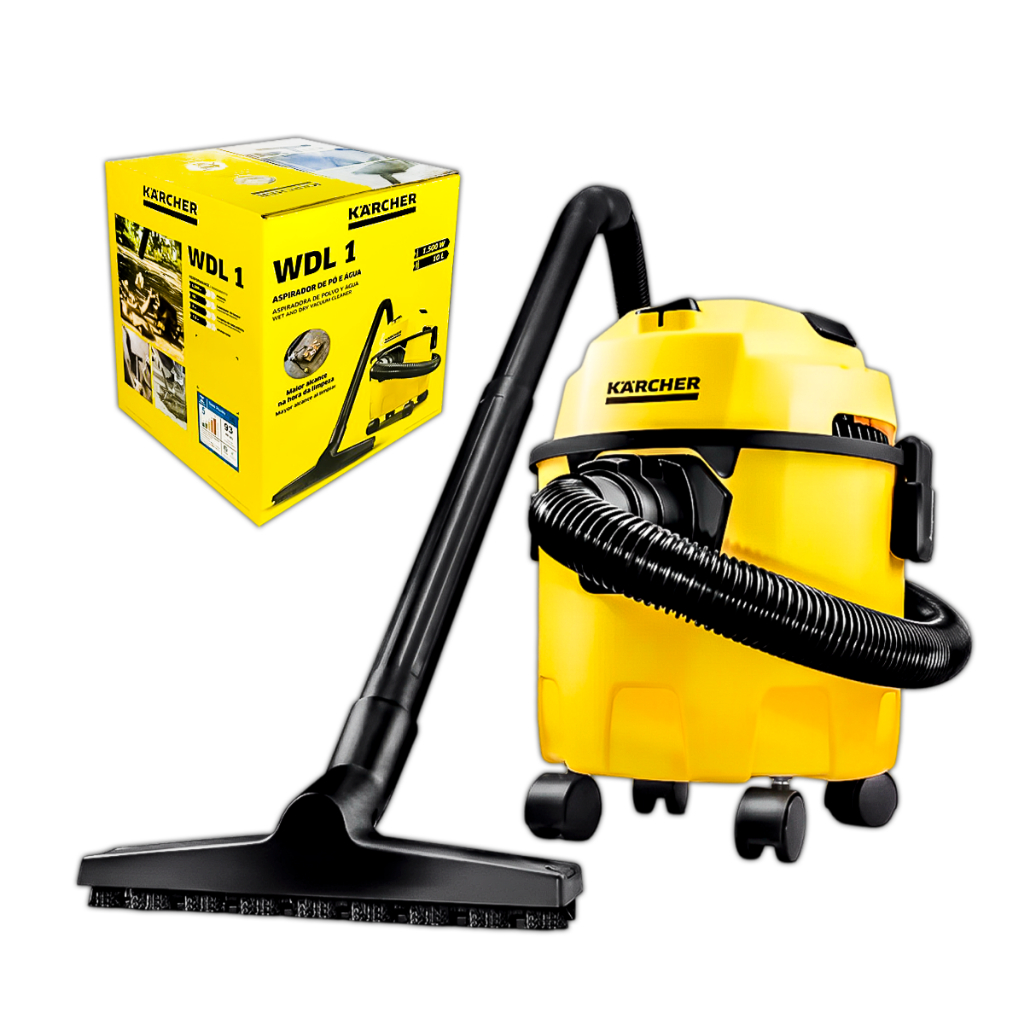Aspirador de Pó e Líquidos Karcher WDL1 10L 1500W com Soprador Compacto Uso Residencial Automotivo em Oferta na Shopee