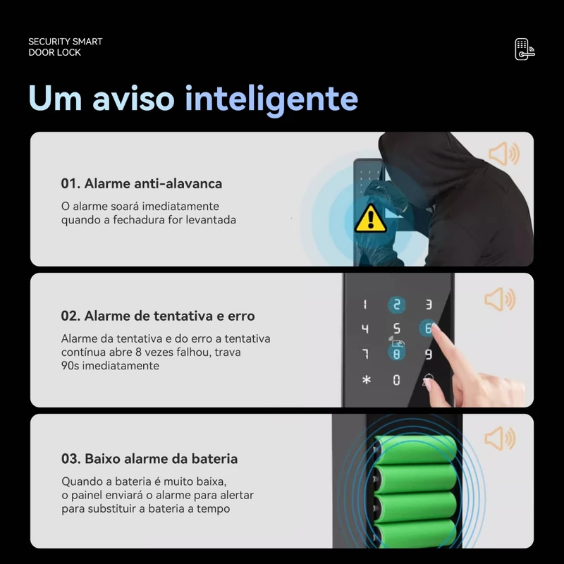 Fechadura Digital Inteligente 5 em 1 para Porta — foto 4