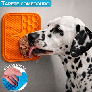 Tapete Comedouro 1 Ou 2 Unidades Cães Gatos Pet Interativo Ventosa Antiestresse Lamber Ração Úmida Pastosa em Oferta na Shopee