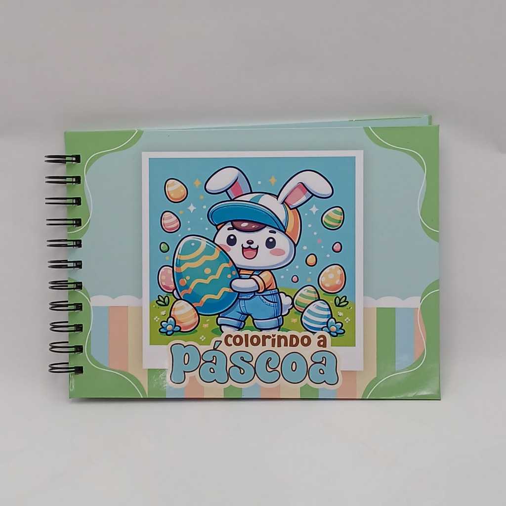 LIVRO DE COLORIR | COELHO DA PASCOA | CAPA DURA | 50 DESENHOS