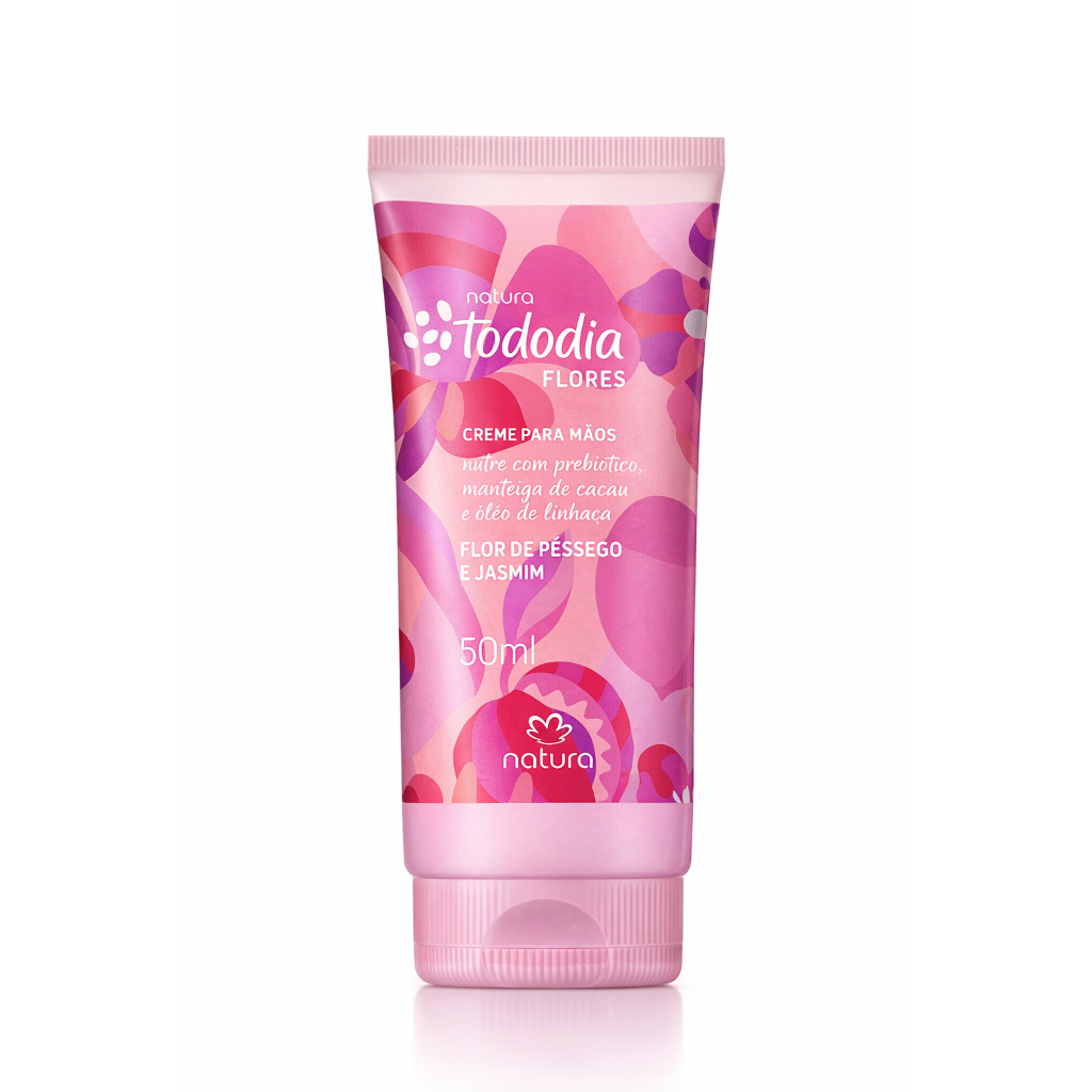 Creme Para Mãos Natura Tododia Flor De Pêssego E Jasmim 50ml