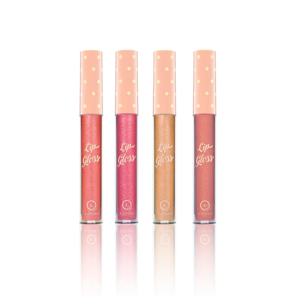 Combo Lip Gloss Latika com 4 Cores - Brilho Intenso Labial 07, 12, 15 e 50