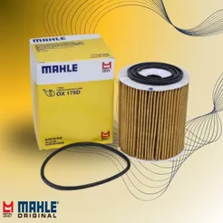 FILTRO DE ÓLEO LUBRIFICANTE OX175D MAHLE - ARGO/DOBLO/IDEA/PALIO/PUNTO/SIENA/STRADA/TORO/RENEGADE