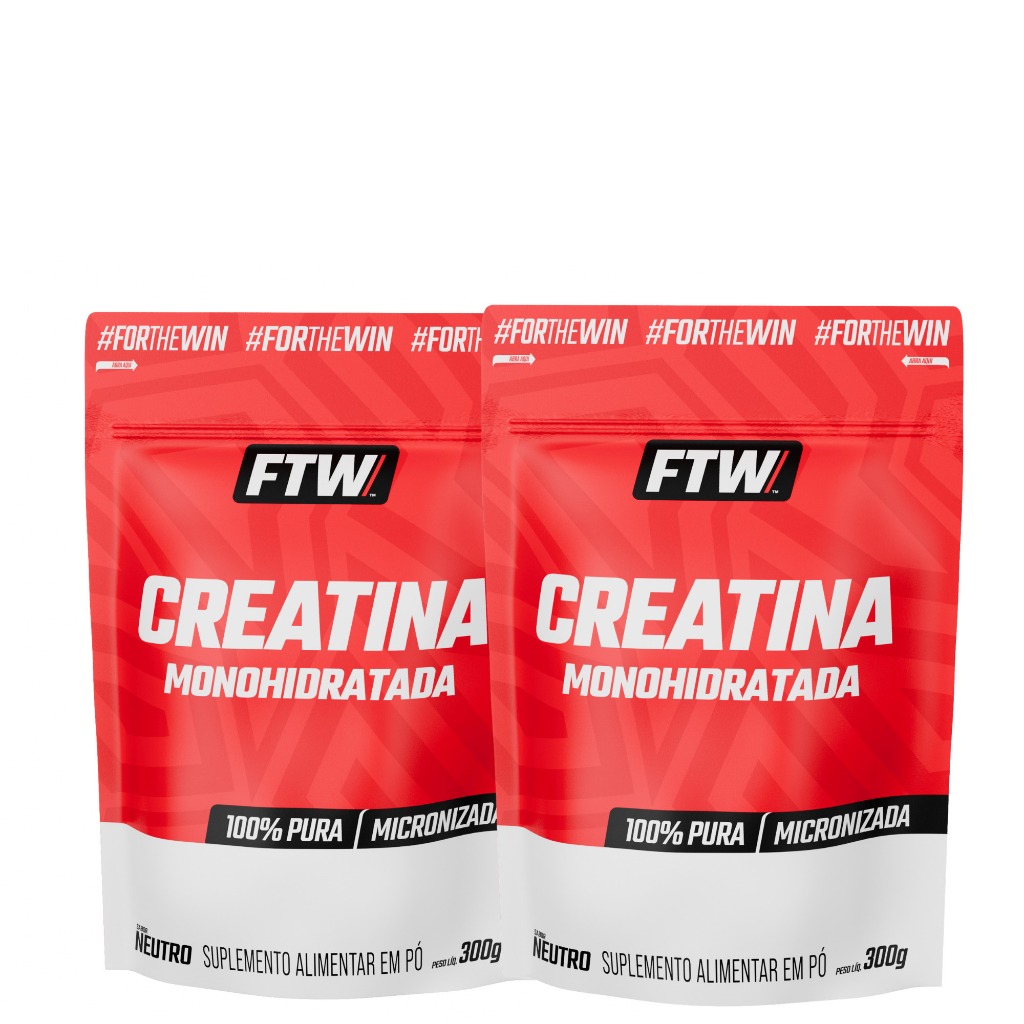 Kit 2x Creatina Monohidratada Refil 300g