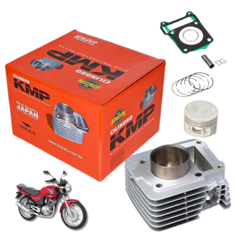Kit Motor Cilindro Pistão Anéis e Juntas KMP Yamaha YBR 125 / XTZ 125