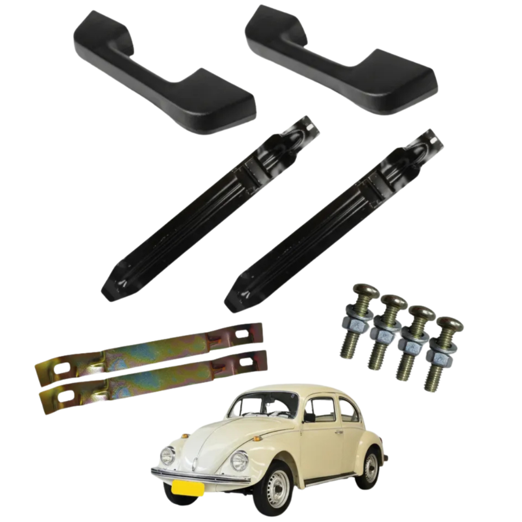 Kit Chapa Fixacao + Descansa Braco Ou Puxador Porta Fusca