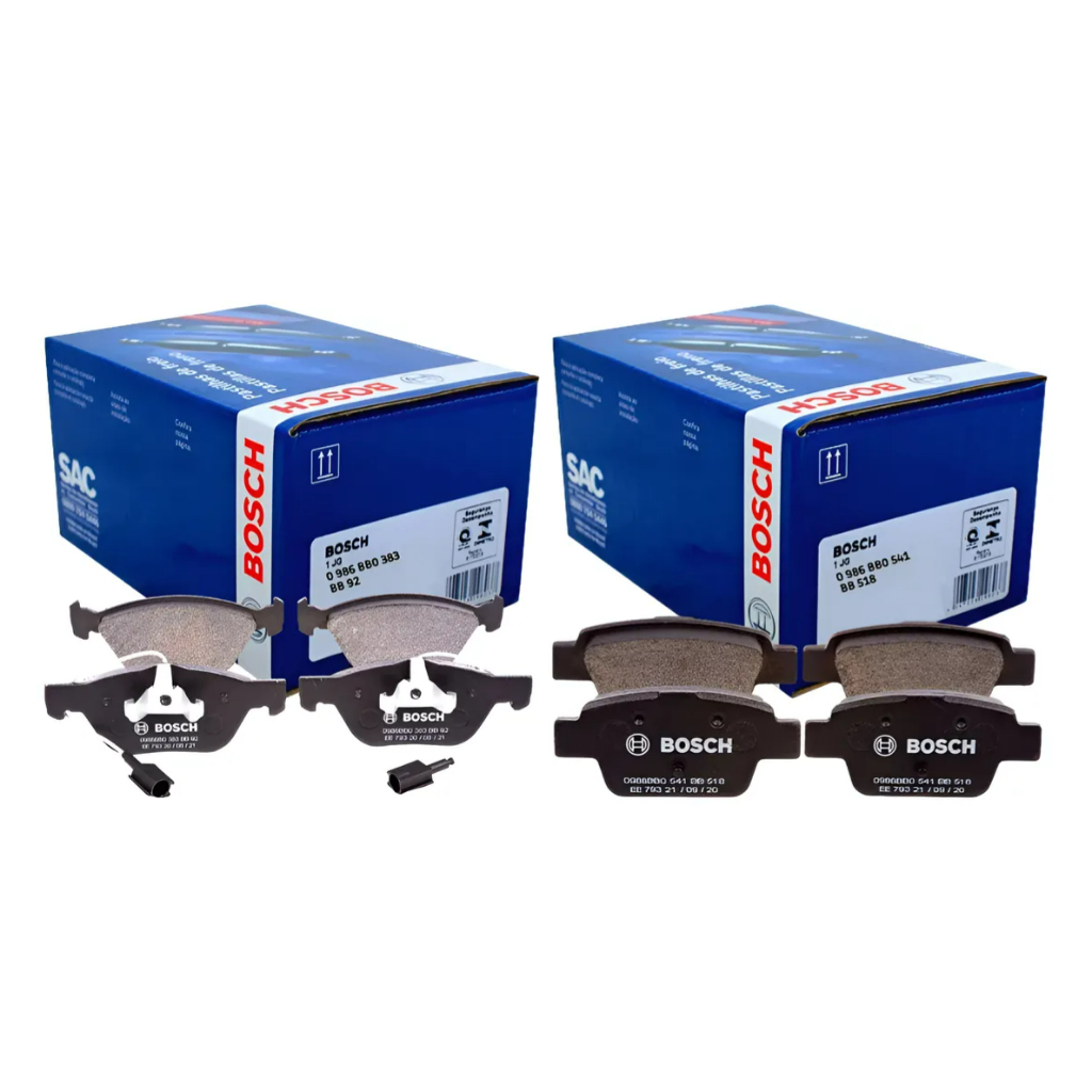 Kit Pastilha Freio Dianteira + Traseira Fiat Bravo 1.8 Bosch