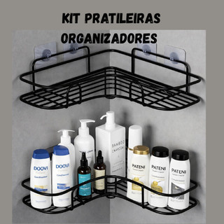 Prateleiras Suporte Com Alto Adesivos Para Parede Banheiro Cozinha lavanderia Shampoo E S…