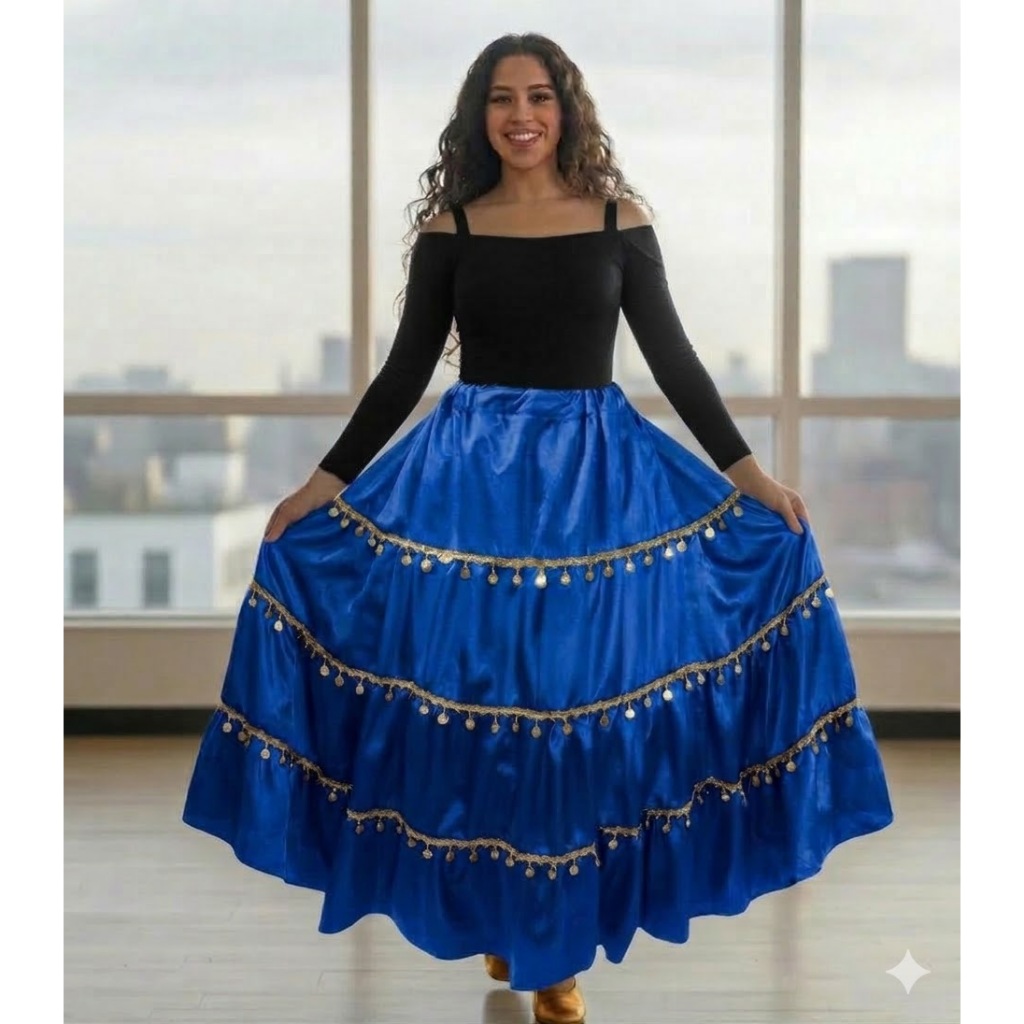 SAIA DE 6M DE RODA- PASSAMANARIAS DE MOEDA -Cigana/Pomba Gira - umbanda-sem blusa- ENVIAMOS O MAIS RÁPIDO POSSÍVEL--