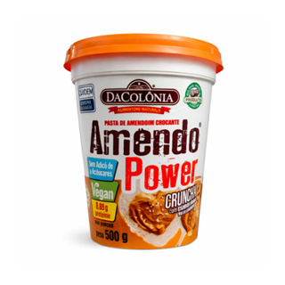 Pasta de Amendoim Crunchy com Granulado de Amendoim 500g Sem Açúcar em Oferta na Shopee
