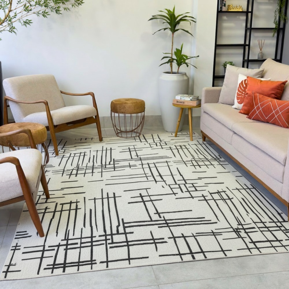 Tapete 2,00X3,00 Grande Hall de Entrada Área de Lazer Moderno em Oferta na Shopee