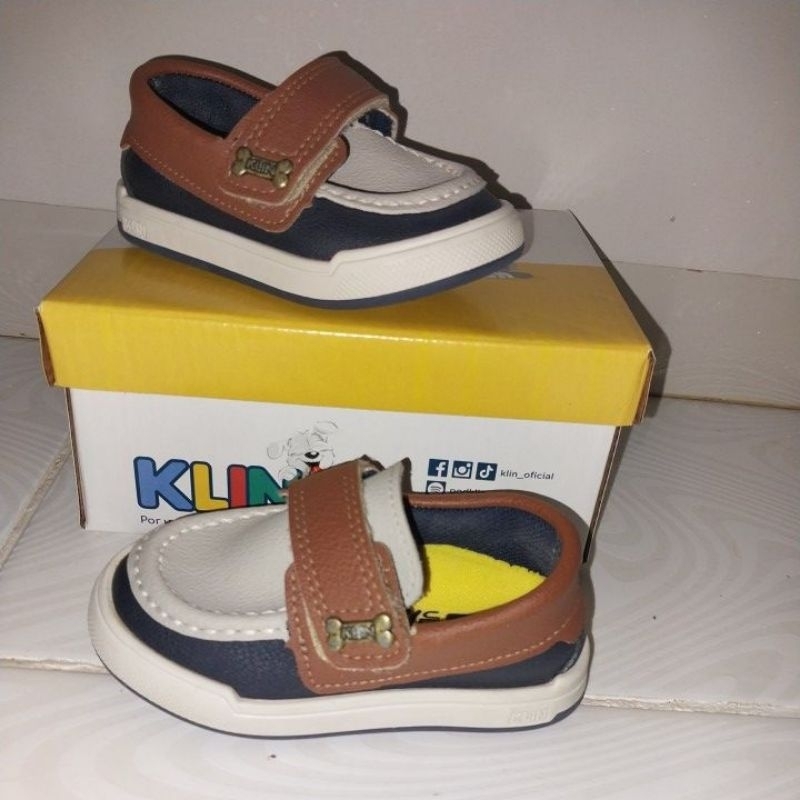 sapato Klin menino de couro