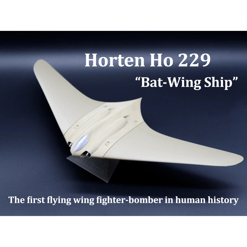 Miniatura Horten Ho 229 Asa Voadora WWII - Réplica Colecionável Jato Stealth Militar