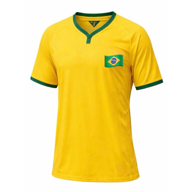 Camisa Brasil unissex 2026 Torcedor Dry Fit Amarela Futebol Conforto Respirável Dia a Dia