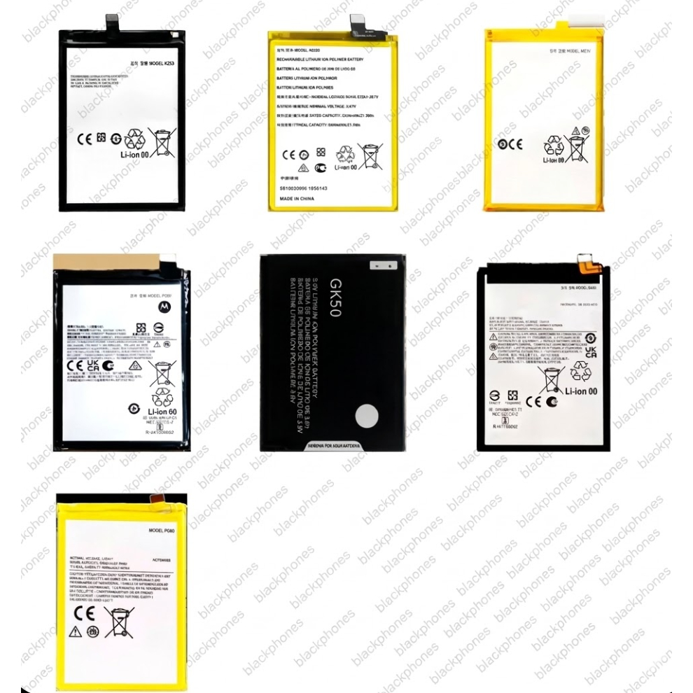 Bateria p/ Motorola Moto G9 Plus Z2 Play Defy Razr V3 Moto X V8 Moto E7 G8 Edge