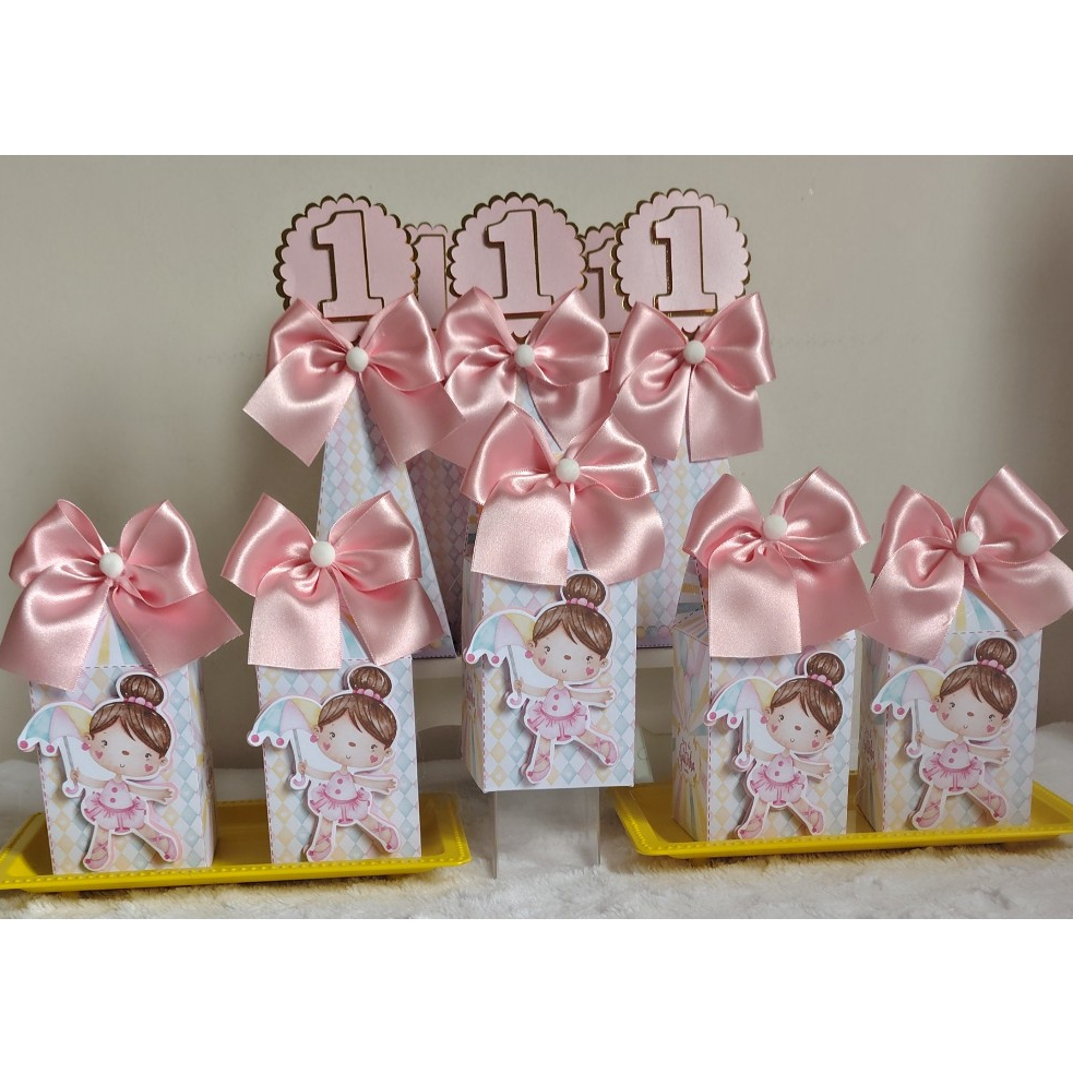 Kit festa circo menina  - Personalizados- Lembrancinha festa infantil - Decoração aniversário