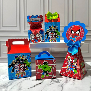 Kit Personalizados Homem Aranha e seus Amigos Espetaculares\ Festa \ Lembrancinha\ Aniversário \ Pegue e Monte \ Mimo em Oferta na Shopee