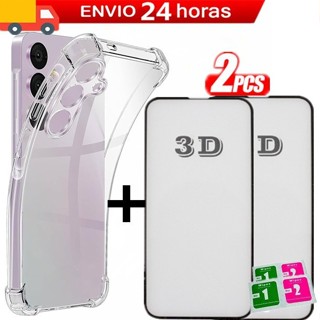 KIT Capa Capinha Anti Impacto + 2 Peliculas 3d Para Samsung A05 A05S A15 A25 A35 A55 em Oferta na Shopee