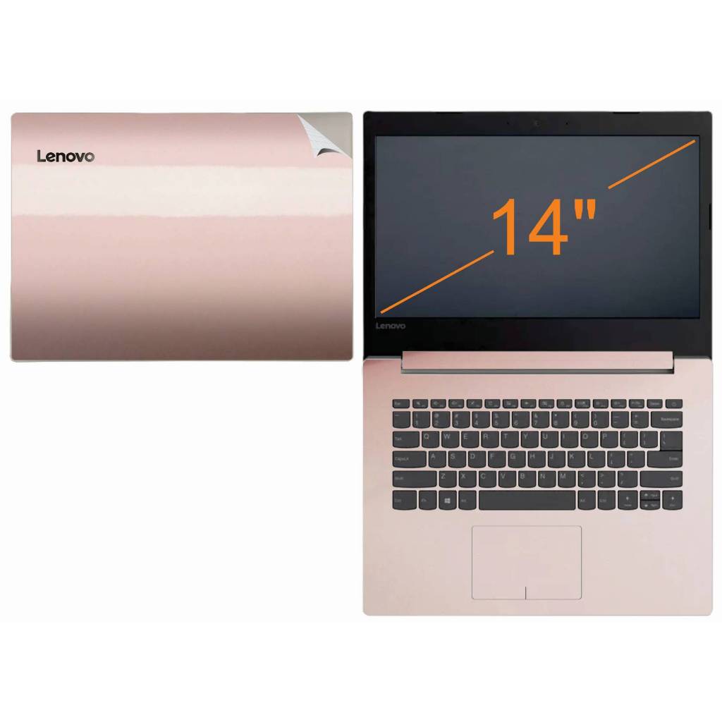 Kit adesivo skin notebook Lenovo Ideapad 320 14" varias cores recorte tecla a tecla