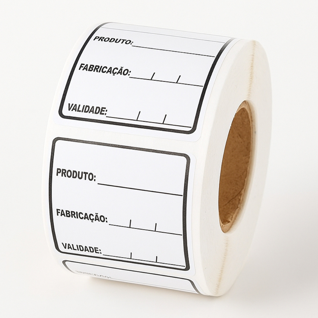 1.000 Etiquetas Alimentos 40x40 Anvisa Couchê Validade Fabricação em Oferta na Shopee